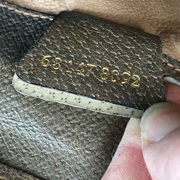 Vintage Gucci Monogram GG Supreme Canvas Leather Clutch Wristlet Bag Hinge - Picture 16 of 17